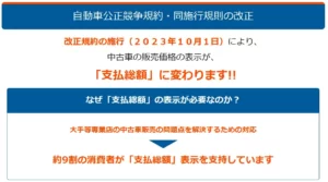 2023年10月１日施行の規則　総額表示義務